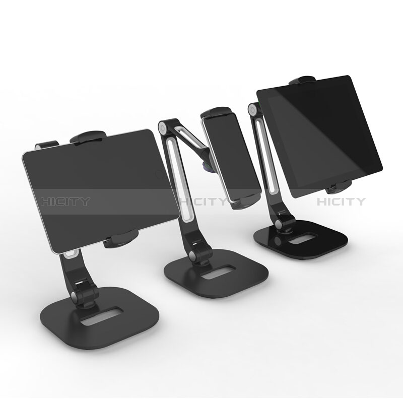 Support de Bureau Support Tablette Flexible Universel Pliable Rotatif 360 T46 pour Apple iPad Air 5 10.9 (2022) Noir Plus