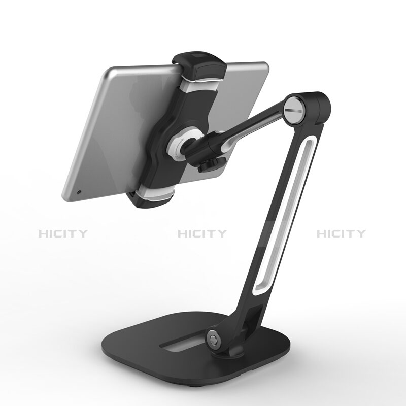 Support de Bureau Support Tablette Flexible Universel Pliable Rotatif 360 T46 pour Huawei MatePad 5G 10.4 Noir Plus