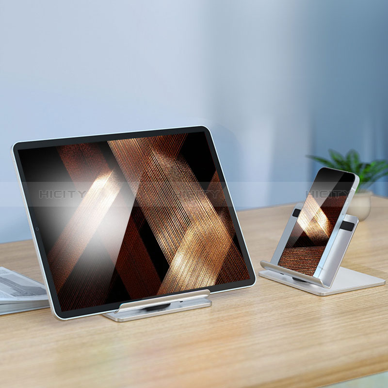 Support de Bureau Support Tablette Universel N02 pour Apple iPad 10.2 (2019) Argent Plus