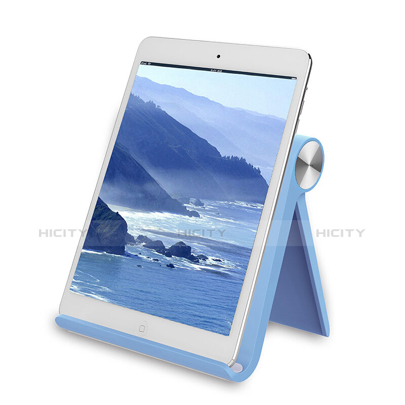Support de Bureau Support Tablette Universel T28 pour Apple New iPad Air 10.9 (2020) Bleu Ciel Plus