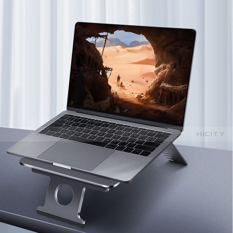 Support Ordinateur Portable Universel K06 pour Apple MacBook Air 11 pouces Gris Fonce Plus