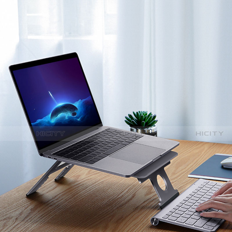 Support Ordinateur Portable Universel K06 pour Apple MacBook Air 13 pouces (2020) Gris Fonce Plus