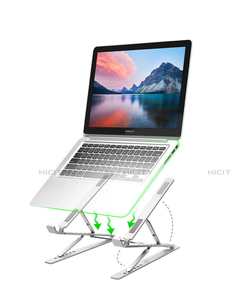 Support Ordinateur Portable Universel K09 pour Apple MacBook Air 11 pouces Argent Plus