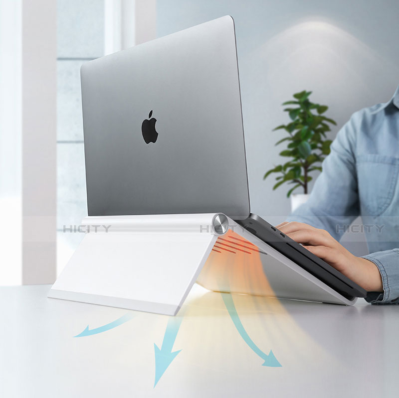 Support Ordinateur Portable Universel K11 pour Apple MacBook Air 13.3 pouces (2018) Argent Plus