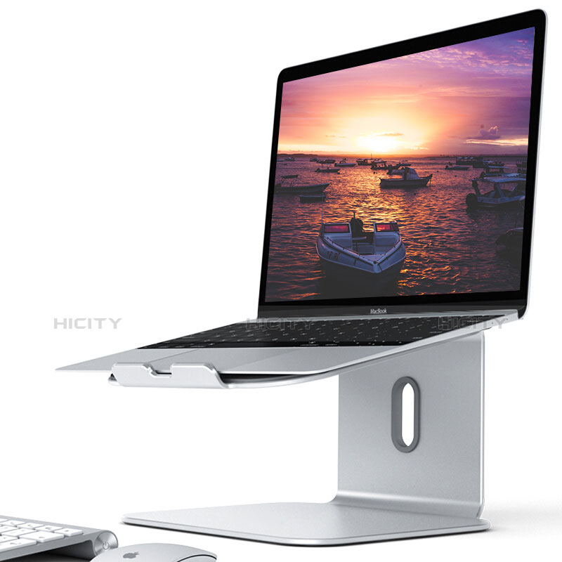 Support Ordinateur Portable Universel S12 pour Apple MacBook Air 13.3 pouces (2018) Argent Plus