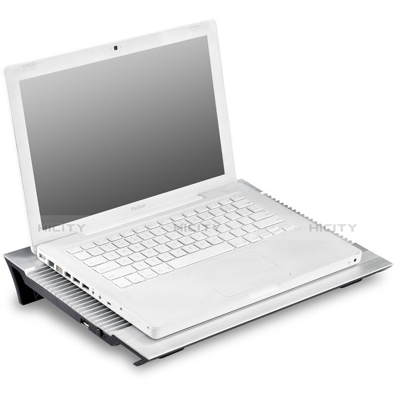Support Ordinateur Portable Ventilateur de Refroidissement Radiateur Universel 9 Pouces a 16 Pouces M05 pour Apple MacBook Pro 13 pouces Argent Plus