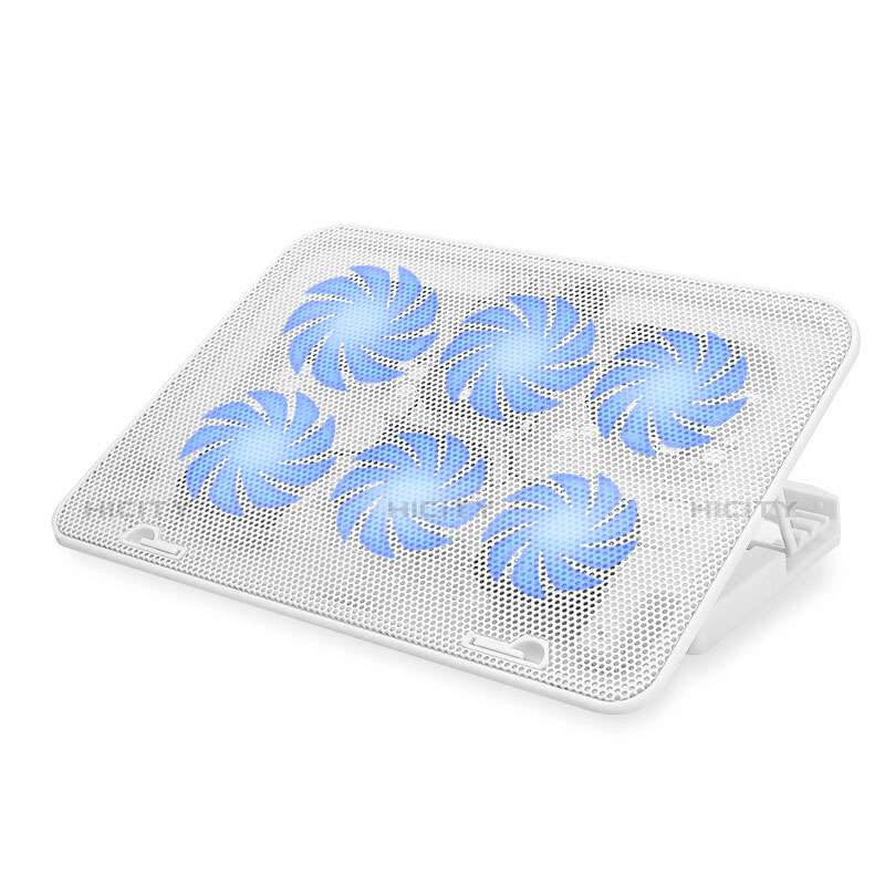 Support Ordinateur Portable Ventilateur de Refroidissement Radiateur Universel 9 Pouces a 16 Pouces M18 pour Apple MacBook Air 11 pouces Blanc Plus