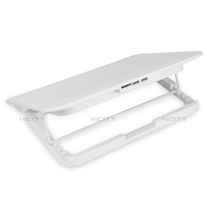 Support Ordinateur Portable Ventilateur de Refroidissement Radiateur Universel 9 Pouces a 16 Pouces M18 pour Apple MacBook Air 11 pouces Blanc Plus