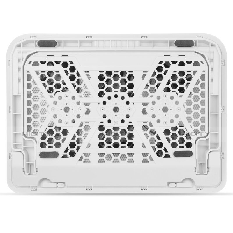 Support Ordinateur Portable Ventilateur de Refroidissement Radiateur Universel 9 Pouces a 16 Pouces M18 pour Apple MacBook Pro 13 pouces Blanc Plus