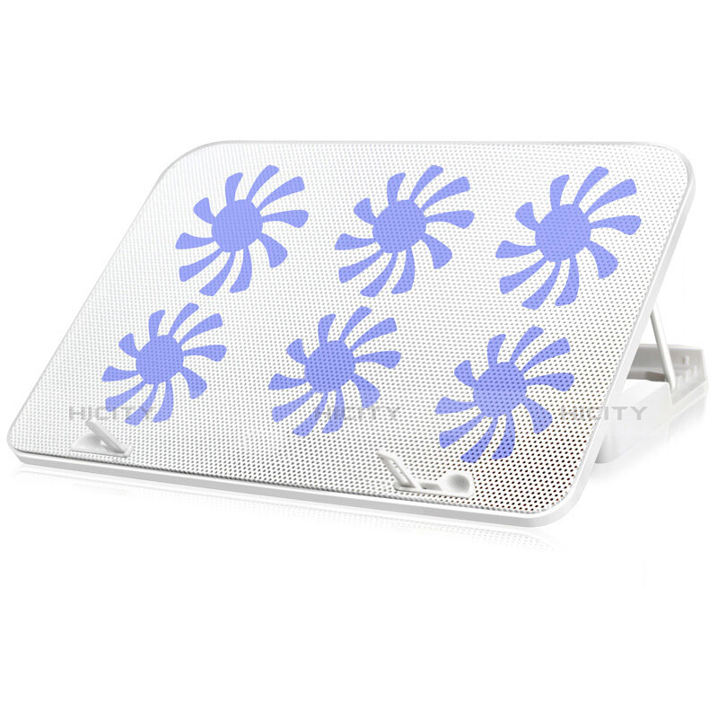 Support Ordinateur Portable Ventilateur de Refroidissement Radiateur Universel 9 Pouces a 16 Pouces M18 pour Apple MacBook Pro 15 pouces Blanc Plus