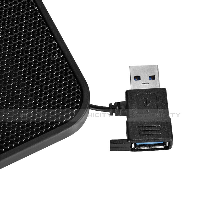 Support Ordinateur Portable Ventilateur de Refroidissement Radiateur Universel 9 Pouces a 16 Pouces M25 pour Apple MacBook Air 13.3 pouces (2018) Noir Plus