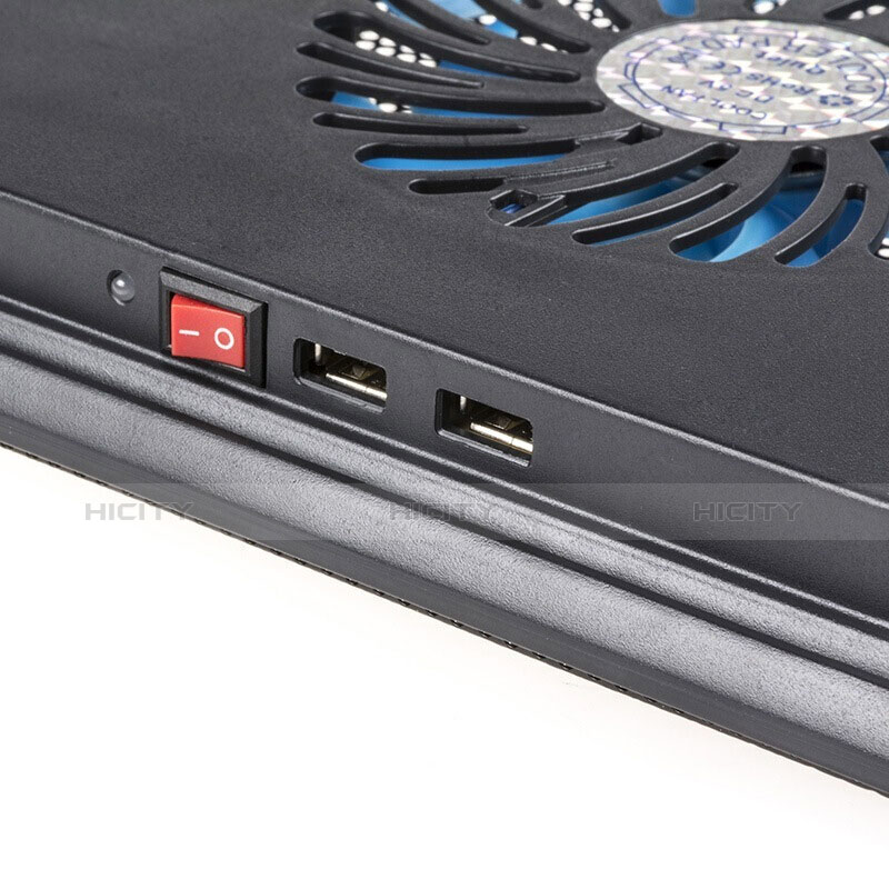 Support Ordinateur Portable Ventilateur de Refroidissement Radiateur Universel 9 Pouces a 17 Pouces L04 pour Apple MacBook Air 13.3 pouces (2018) Noir Plus