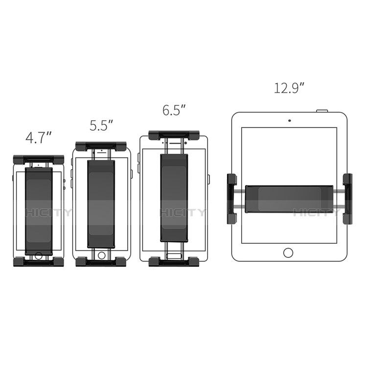 Support Tablette Universel Voiture Siege Arriere Pliable Rotatif 360 pour Samsung Galaxy Tab S 8.4 SM-T700 Plus