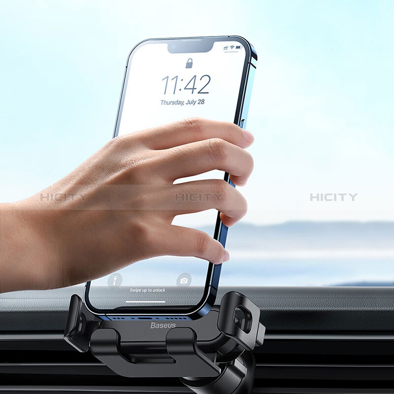 Support Telephone Voiture Support Clip Tableau de Bord Universel BS5 Noir Plus