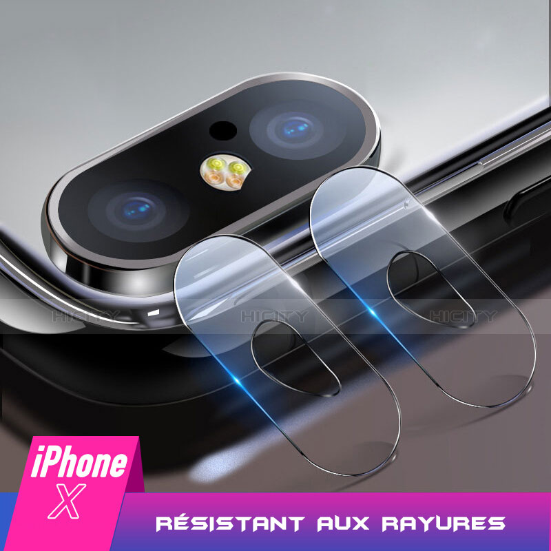 Verre Trempe Protecteur de Camera F02 pour Apple iPhone Xs Max Clair Plus