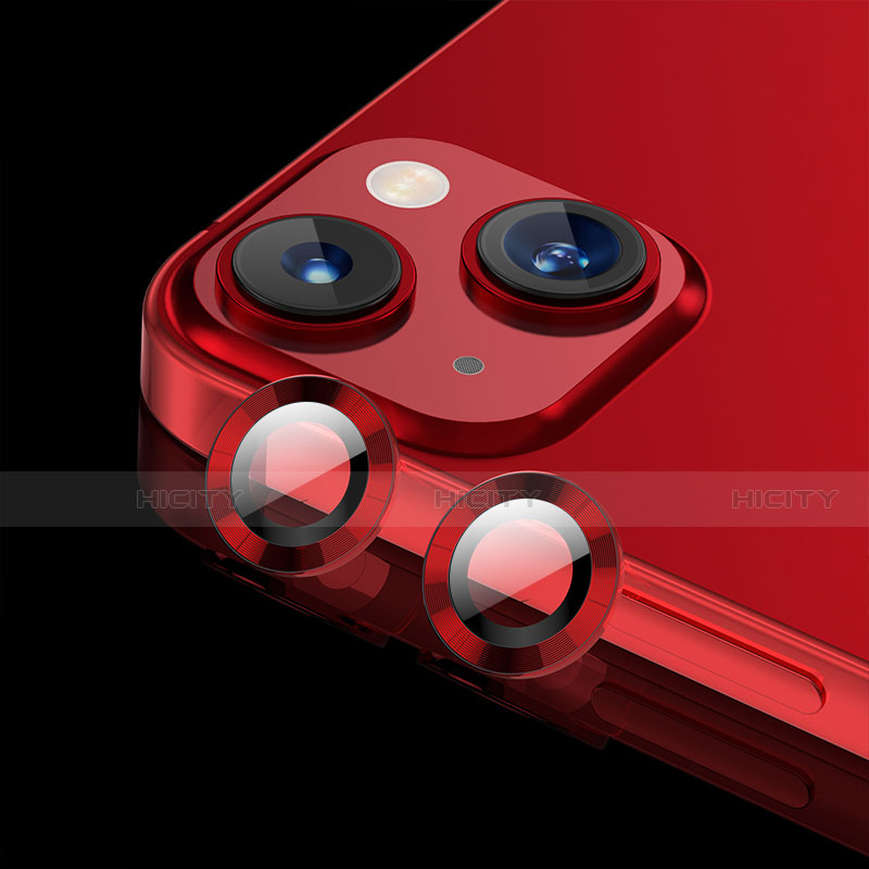 Verre Trempe Protecteur de Camera Protection C08 pour Apple iPhone 14 Rouge Plus