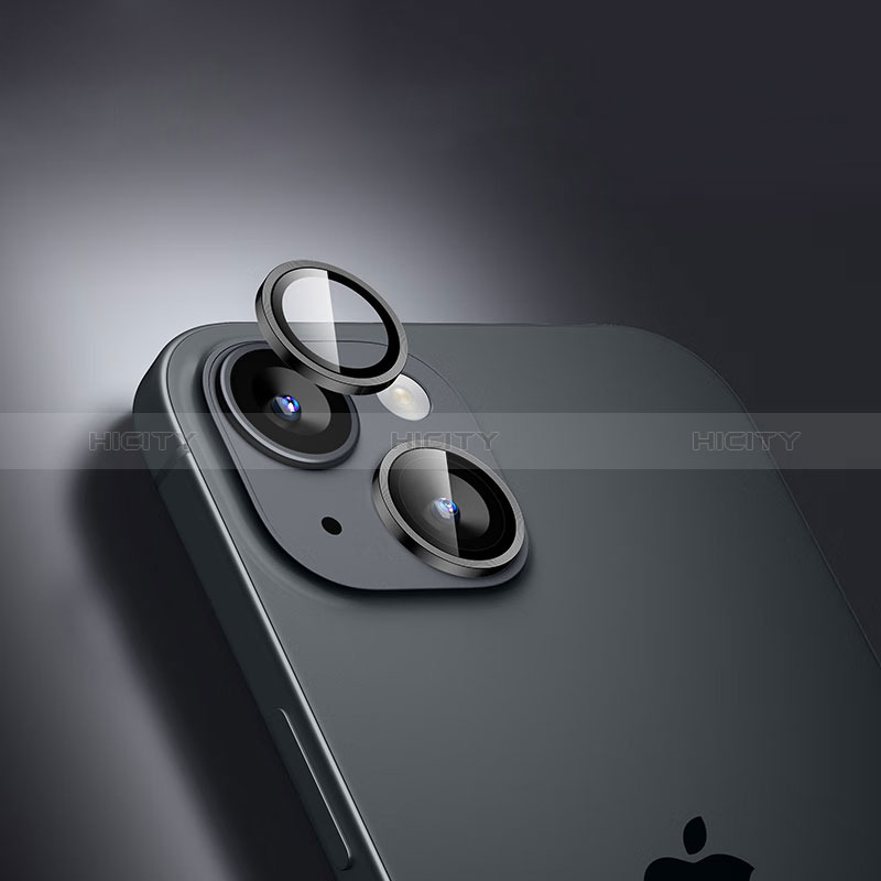 Verre Trempe Protecteur de Camera Protection M01 pour Apple iPhone 15 Noir Plus