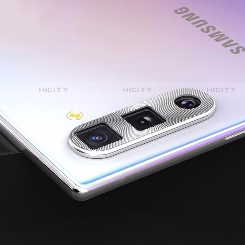 Verre Trempe Protecteur de Camera Protection pour Samsung Galaxy Note 10 5G Argent Plus